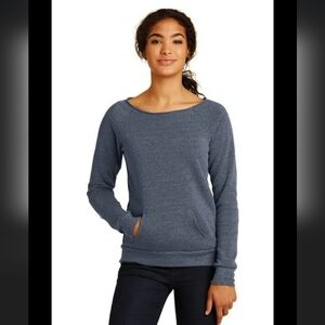 Alternative Gray Maniac Eco-Fleece Sweatshirt SZ S